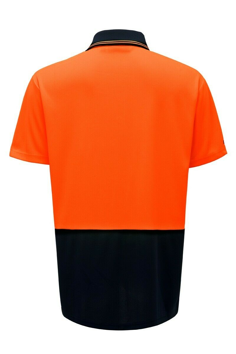 Hard Yakka Core Hi-Vis Micro Safety Cool Polo Work Shirt Tradie S/S Y19605- Bannav S Bannav LLC 
