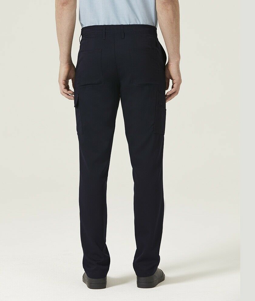 Mens NNT P/V Gaberdine Flex Waist Cargo Pants Navy Slim Leg Business Work CATCKH- Bannav S Bannav LLC 