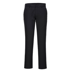 Portwest Stretch Slim Chino Pants Reflective Black Slim Fit Comfy Pant S232- Bannav S Bannav LLC 