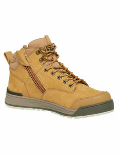 Hard Yakka 3056 Lace Zip Leather Work Safety Boots Memory Foam Protect Y60200- Bannav S Bannav LLC 