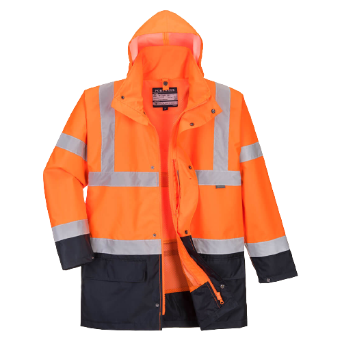 Portwest Essential 5-in-1 Two-Tone Jacket Reflective Taped Work Safety S766- Bannav S Bannav LLC 