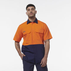KingGee Men Workcool Vented Spliced Short Sleeve Shirt K54008- Bannav S Bannav LLC 