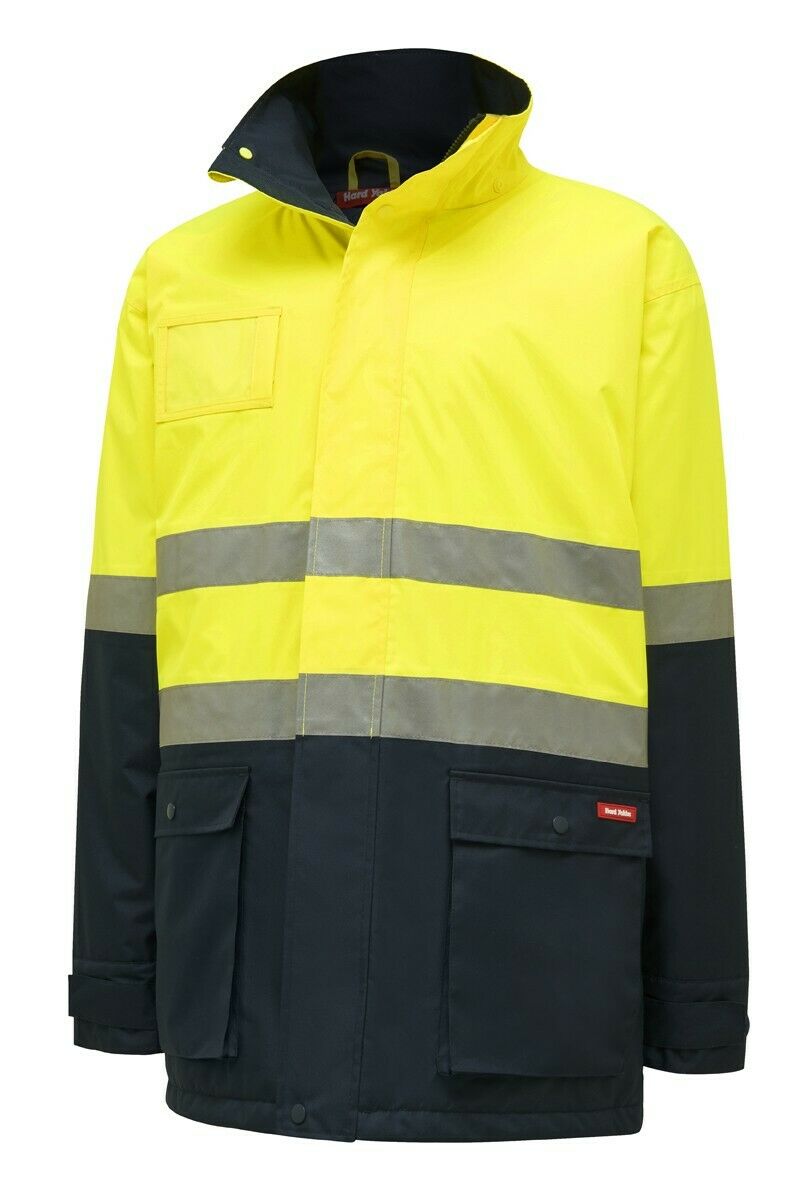 Hard Yakka Core Bomber Jacket Hi-Vis Taped Quilted Waterproof Y06685- Bannav S Bannav LLC 