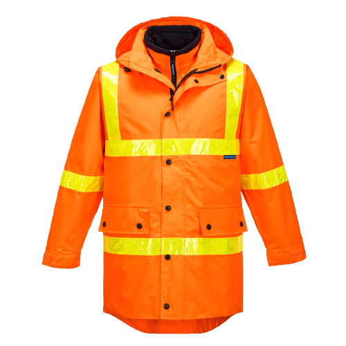 Portwest Squizzy Day/Night 4-in-1 Jacket with Micro Prism Tape Safety Work MJ885- Bannav S Bannav LLC 