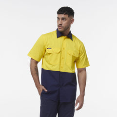 KingGee Men Workcool Vented Spliced Short Sleeve Shirt K54008- Bannav S Bannav LLC 