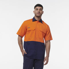 KingGee Men Workcool Vented Spliced Short Sleeve Shirt K54008- Bannav S Bannav LLC 