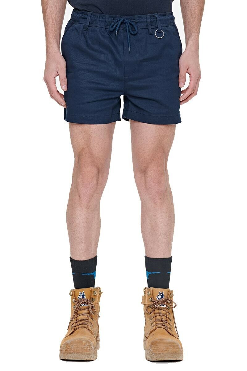 SALE Elwood Mens Elastic Basic Short Summer Stretch Comfortable Workwear EWD206- Bannav S Bannav LLC 