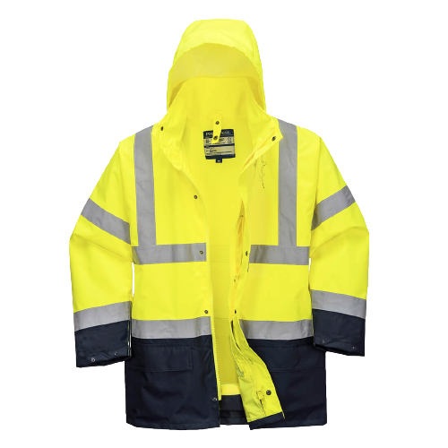 Portwest Essential 5-in-1 Two-Tone Jacket Reflective Taped Work Safety S766- Bannav S Bannav LLC 