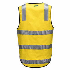 Portwest Mens Hi-Vis 100% Cotton Day Or Night Vest Reflective Lightweight MW338- Bannav S Bannav LLC 