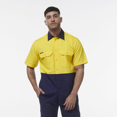 KingGee Men Workcool Vented Spliced Short Sleeve Shirt K54008- Bannav S Bannav LLC 