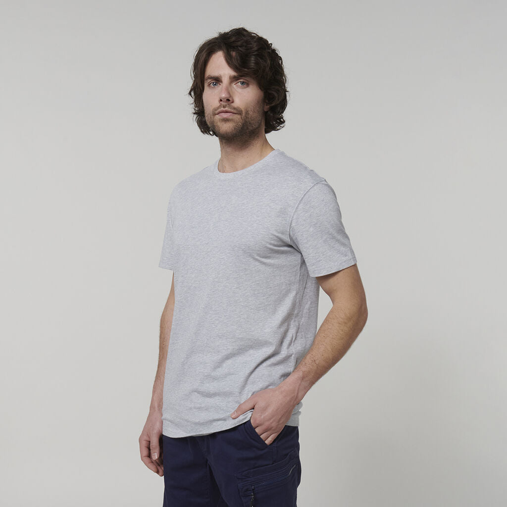 Hard Yakka Mens Cotton Breathable Crew Neck Short Sleeve Core Tee Y19251- Bannav S Bannav LLC 