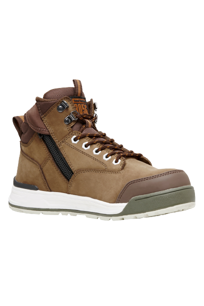 Hard Yakka Mens 3056 Lace Zip Boots Water Resistant Leather Work Safety Y60205- Bannav S Bannav LLC 
