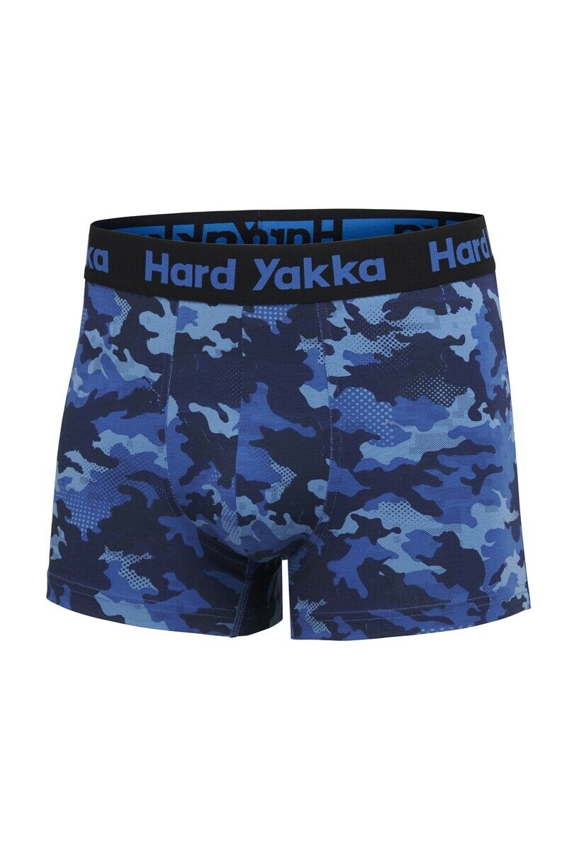 Hard Yakka Mens Cotton Trunk 5 Pack Elastic Waistband Trunks Underwear Y26578- Bannav S Bannav LLC 