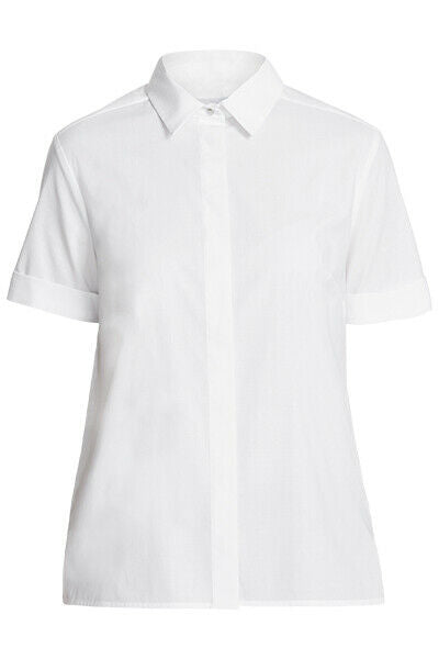 NNT Womens Stretch Cotton Blend Business Sunray Pleat Back Short Sleeve CATU62- Bannav S Bannav LLC 