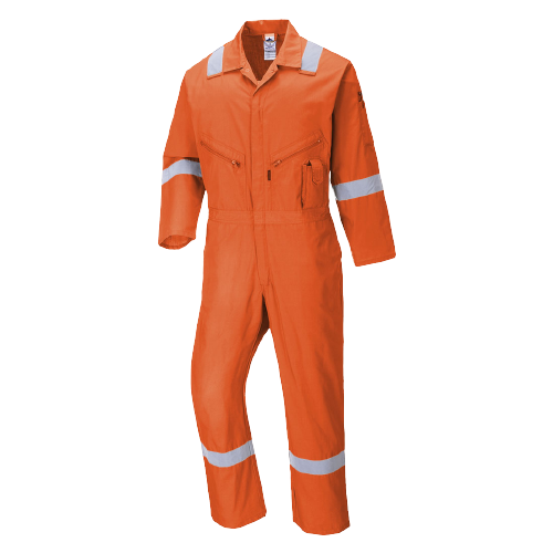 Portwest Iona Cotton Coverall Lightweight Reflective Taped Work Safety C814- Bannav S Bannav LLC 