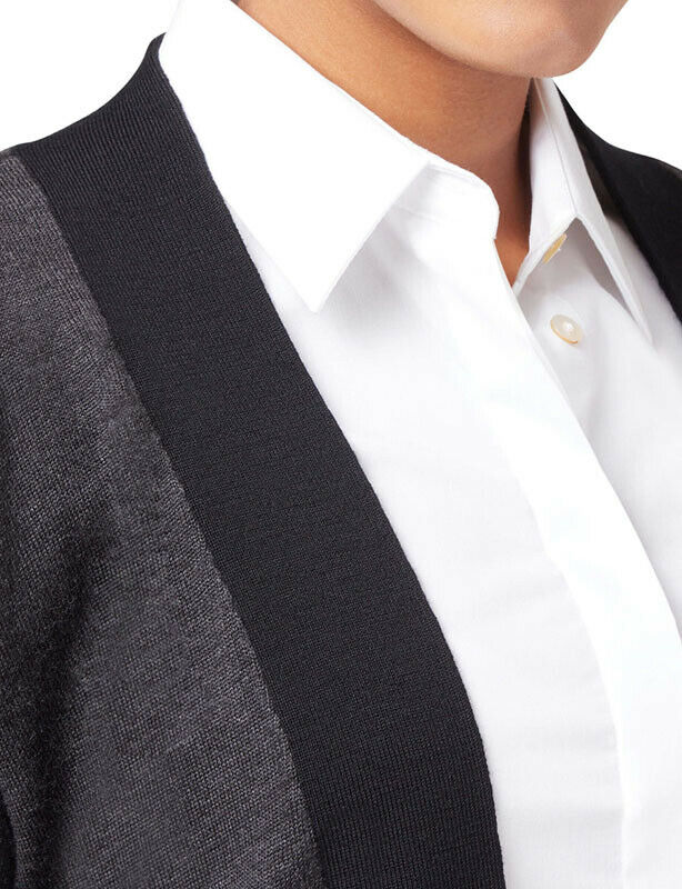 NNT Womens Pure Wool Knit Long Lined Jacket Formal Body Warmer Business CAT5B2- Bannav S Bannav LLC 