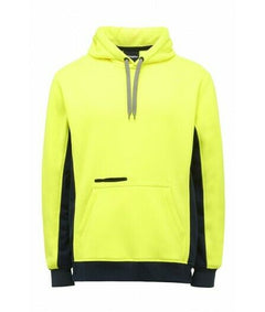 KingGee Mens Hi Vis Pull Over Hoodie Fleece Drawstring Work Safe Safety K55033- Bannav S Bannav LLC 