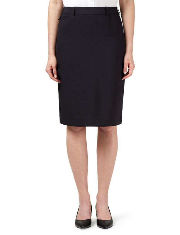 NNT Womens Helix Dry Poly Pleat Skirt Waist Band Detail Zip Business CAT2NJ- Bannav S Bannav LLC 