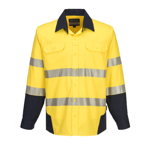 Portwest PW3 Shirt 2 Tone Lightweight Reflective Tape Work Safety PW372- Bannav S Bannav LLC 
