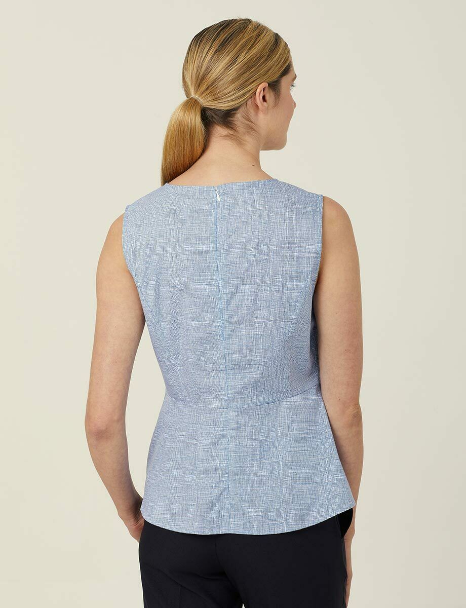 NNT Womens Avignon Abstract Sleeveless Shell Top Flattering Waist Comfort CATUK9- Bannav S Bannav LLC 