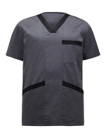 NNT V-Neck Contrast Scrub Top Unisex Nurse Work Comfortable Uniform CATJ2Q- Bannav S Bannav LLC 