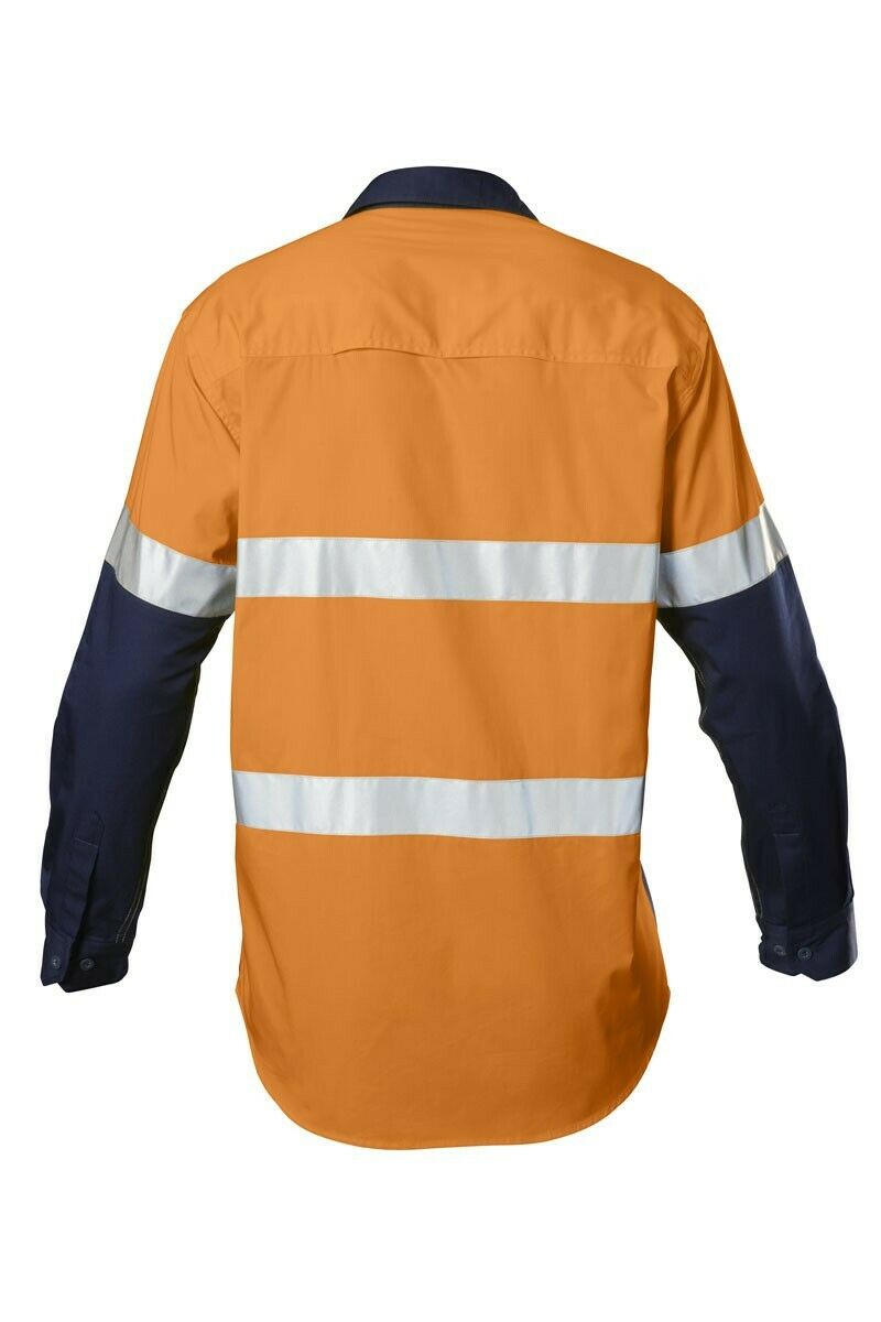 Hard Yakka Koolgear Hi-Vis Safety Summer Cool Long Sleeve Work Shirt Y07978- Bannav S Bannav LLC 