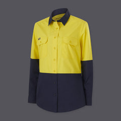 KingGee Womens WORKCOOL Vented Spliced Lightweight Pocket Cool Shirt L/S K44226- Bannav S Bannav LLC 