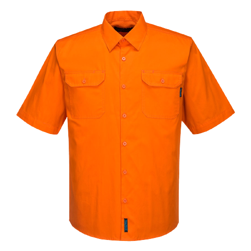 Portwest Hi-Vis Lightweight Short Sleeve Shirt Breathable Polo Shirt Work MS302- Bannav S Bannav LLC 