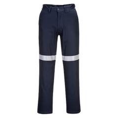 Portwest Straight Leg Pants with Tape Lightweight Reflective Tape MW705- Bannav S Bannav LLC 