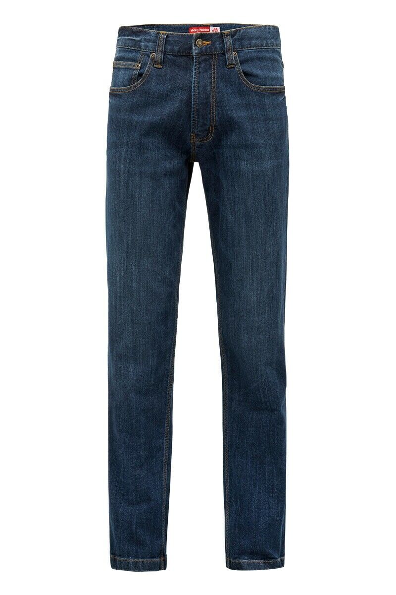 Hard Yakka Mens Heritage Slim Jeans Tough Ultimate Comfort Stretch Denim Y03105- Bannav S Bannav LLC 