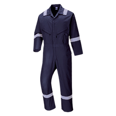 Portwest Iona Cotton Coverall Lightweight Reflective Taped Work Safety C814- Bannav S Bannav LLC 