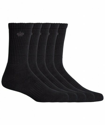 KingGee Crew Cotton Work Socks 5 Pack Padded Footbed Workwear K09035- Bannav S Bannav LLC 