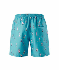 Stubbies Ruggers Mens Microfibre Print Short Drawcord Elastic Summer Work SE317L- Bannav S Bannav LLC 