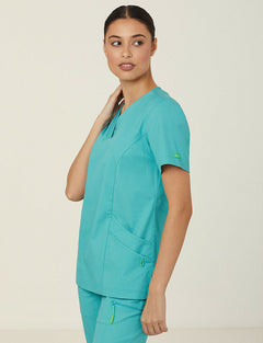 NNT Uniform Womens Next Gen Antibacterial Florence Scrub Top V Neck Nurse CATULM- Bannav S Bannav LLC 