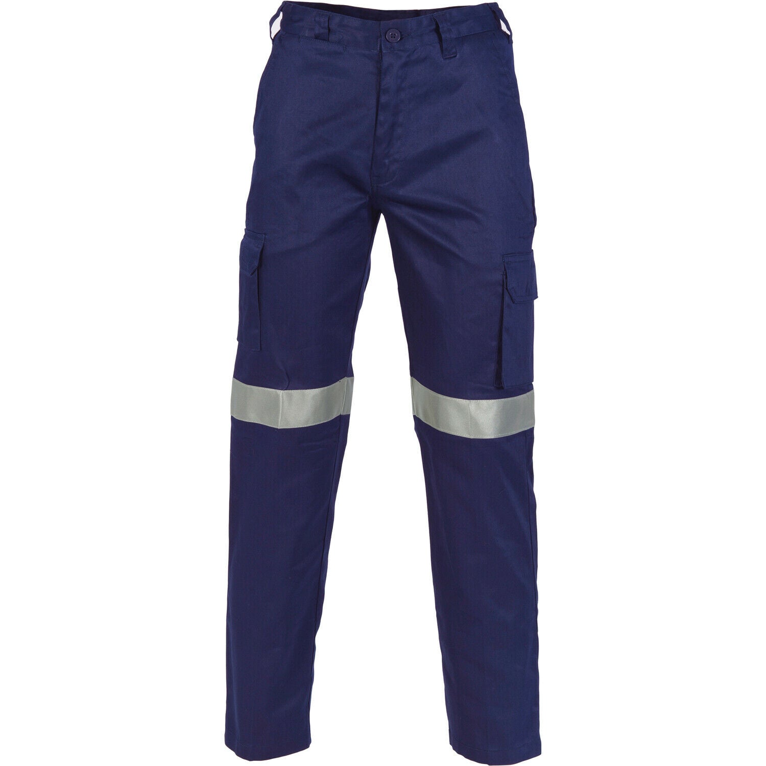 DNC Workwear Mens Lightweight Cotton Cargo Pants 3M R/Tape Reflective 3326- Bannav S Bannav LLC 