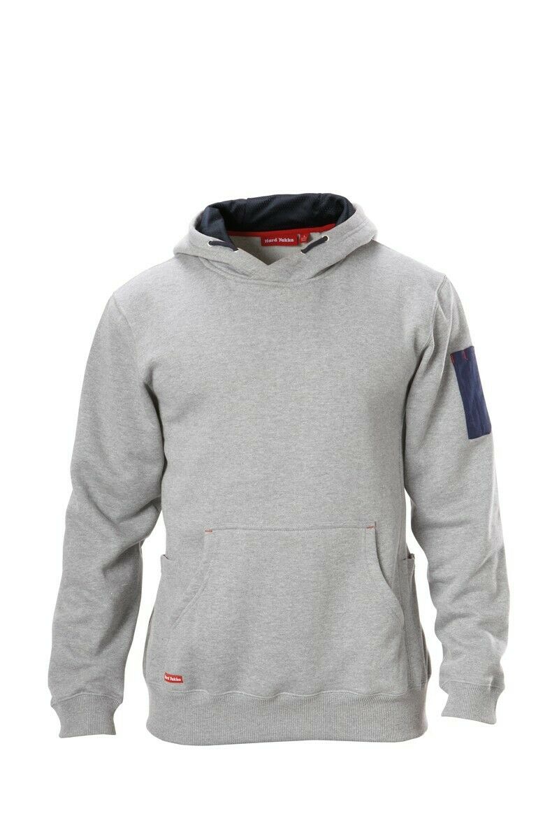 Hard Yakka Brushed Fleece Hoodie Jumper Winter Workwear Safety Work Y19326- Bannav S Bannav LLC 