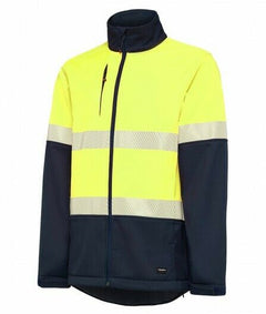 KingGee Mens Hi Vis Softshell Jacket 3 Layer Warm Fleece Comfort Work K05002- Bannav S Bannav LLC 