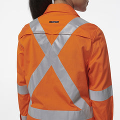 KingGee Womens Safety Workcool Vented X Back Reflective Breathable Shirt K44233- Bannav S Bannav LLC 