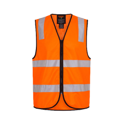 Portwest Traffic Controller Zip Vest D/N Reflective Tape Work Safety MZ105- Bannav S Bannav LLC 