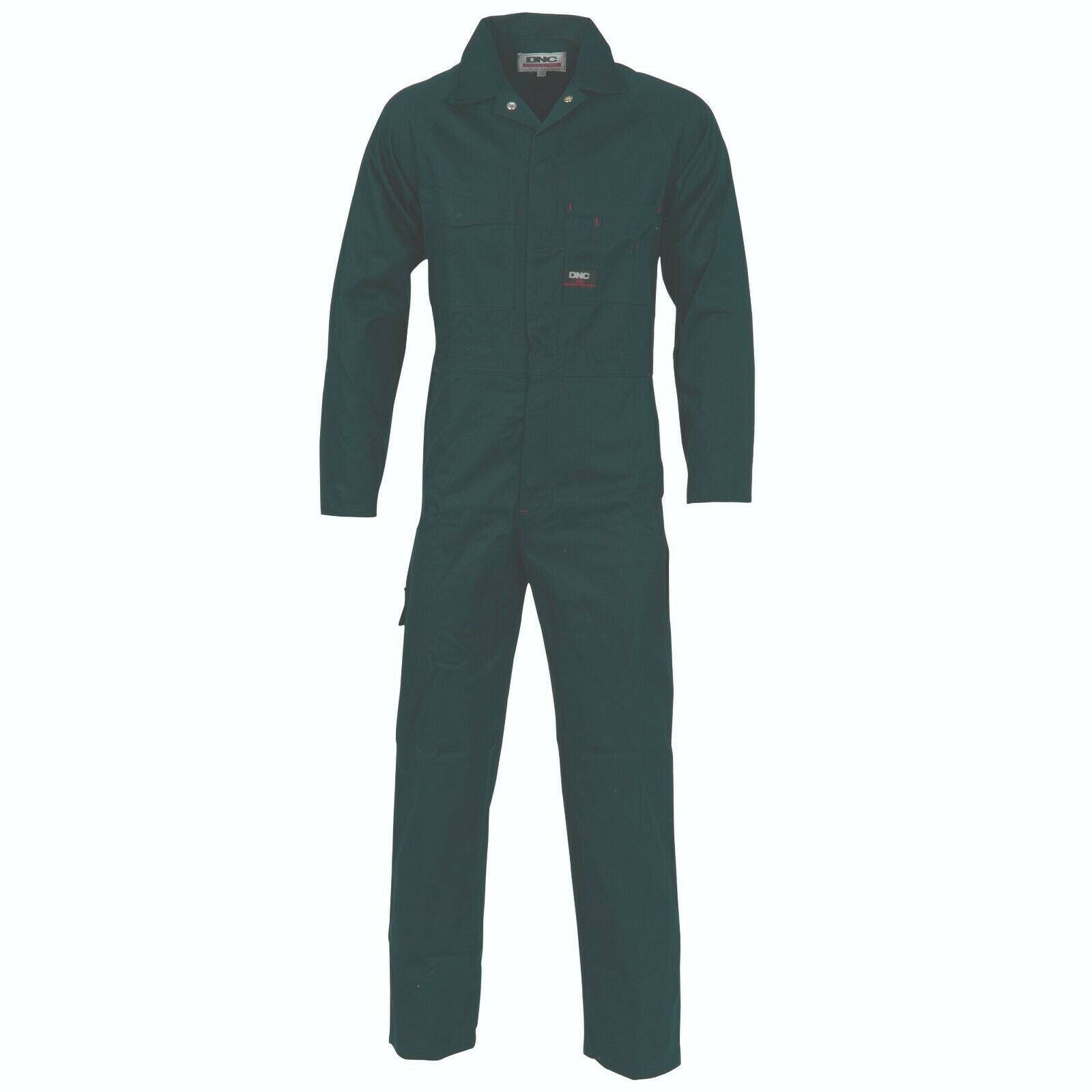 DNC Workwear Mens Cotton Drill Coverall Hi Vis Work Safety Sun Protection 3101- Bannav S Bannav LLC 