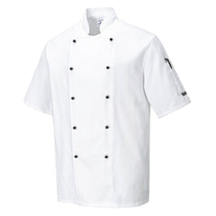 Portwest Mens Kent Chefs Jacket Mandarin Collar Durable Comfort Work C734- Bannav S Bannav LLC 