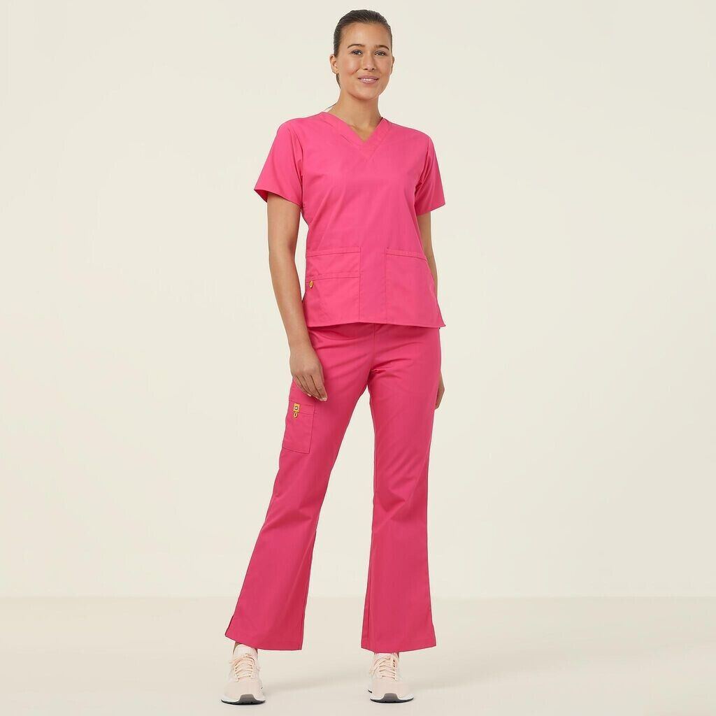 NNT Womens 2 Pack Wonderwink Origins V Neckline Comfy Scrub Top Bravo CATU66- Bannav S Bannav LLC 