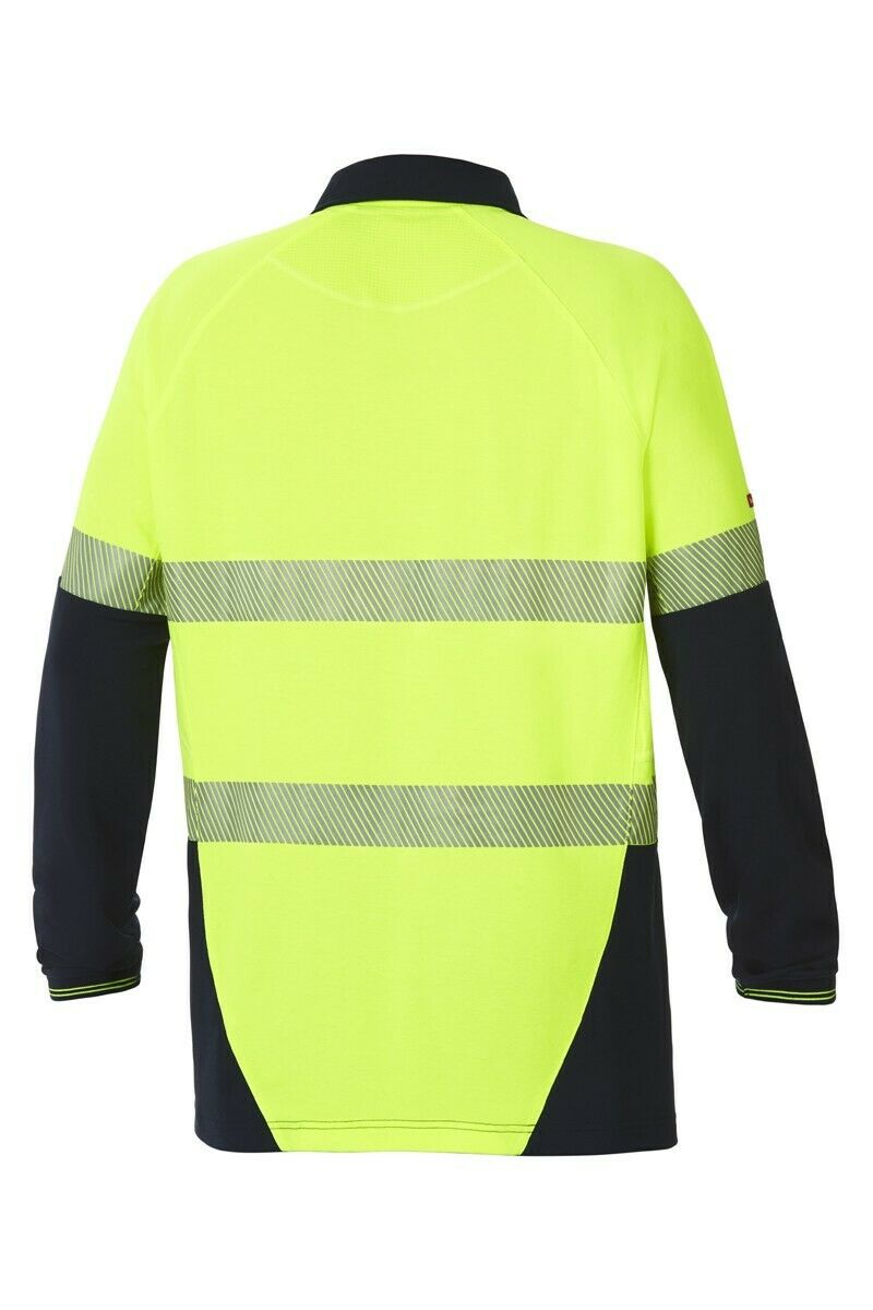 Hard Yakka Koolgear Hi-Vis 2 Tone Vented Tape Long Sleeve Work Shirt Y11379- Bannav S Bannav LLC 
