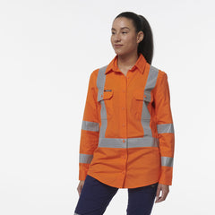 KingGee Womens Safety Workcool Vented X Back Reflective Breathable Shirt K44233- Bannav S Bannav LLC 