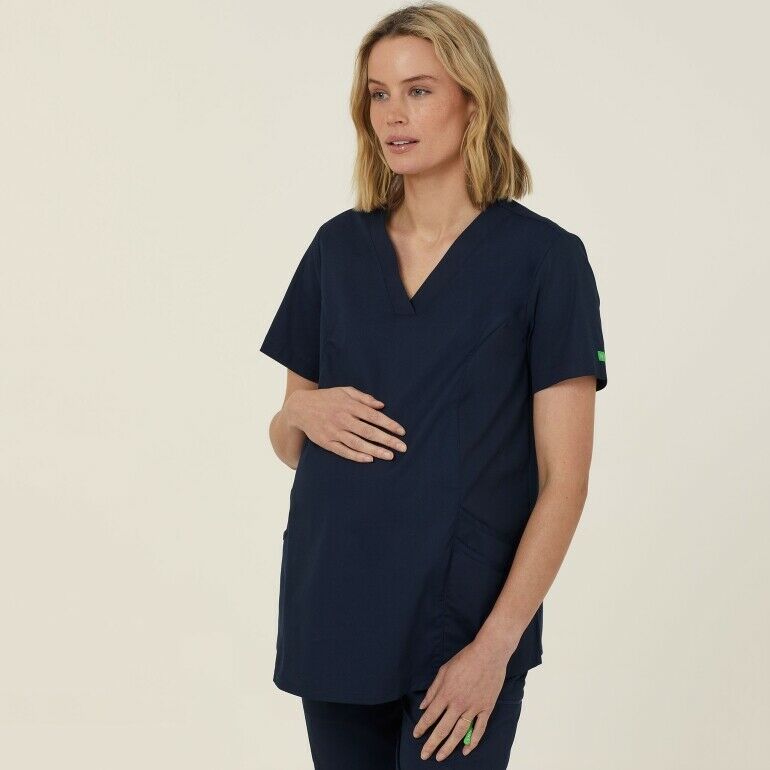 NNT Uniform Womens Next Gen Anti Bacterial Maternity Scrub Top V Neck CATULJ- Bannav S Bannav LLC 