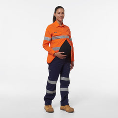 KingGee Womens Safety WorkCool Maternity Reflective Bio Motion Pant K43007- Bannav S Bannav LLC 