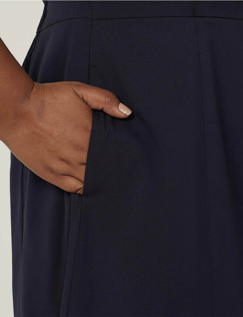 NNT Womens Avignon Shirt Dress Fit Flare Collared Elbow Length Cotton CAT69K- Bannav S Bannav LLC 