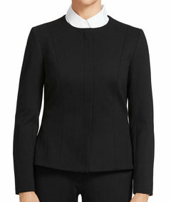 NNT Womens Formal Ponte Jacket Collarless Concealed t Zip  Business Coat CAT1E3- Bannav S Bannav LLC 