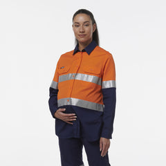 KingGee Womens Workcool Maternity Reflective Shirt K44234- Bannav S Bannav LLC 