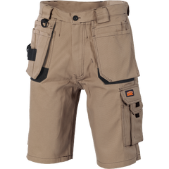 DNC Workwear Men Duratex Cotton Duck Weave Tradies Cargo Shorts Comfort 3336- Bannav S Bannav LLC 